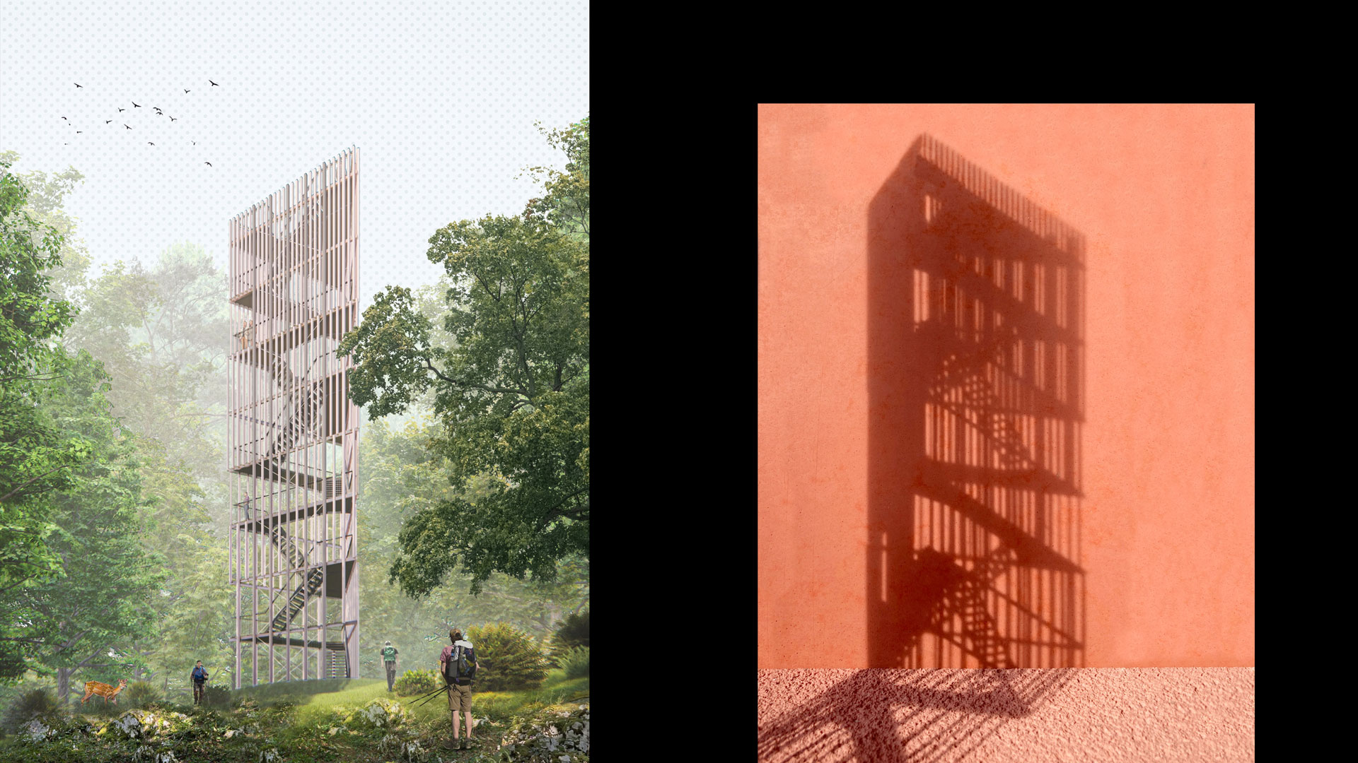 Bovljek Observation Tower, tower design, Architecture, Studio Sadar, Outdoor intervention